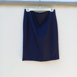 NWT Theory Navy Wool Pencil Skirt Size 10 Career Office Capsule Work Classic